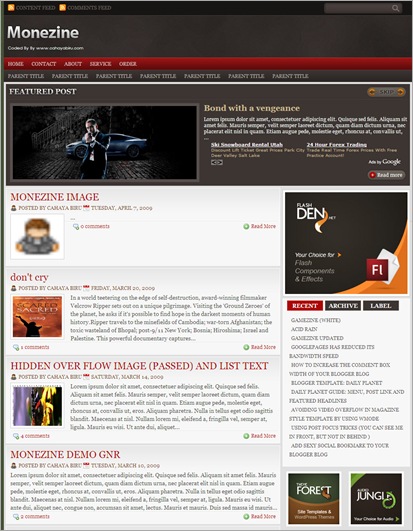 monezine-template