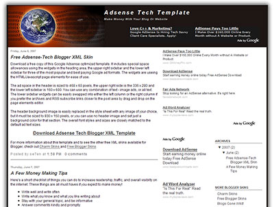 Free Blogger XML Theme