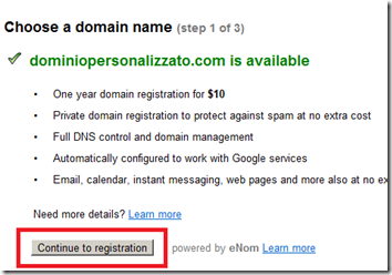 comprare dominio Blogger
